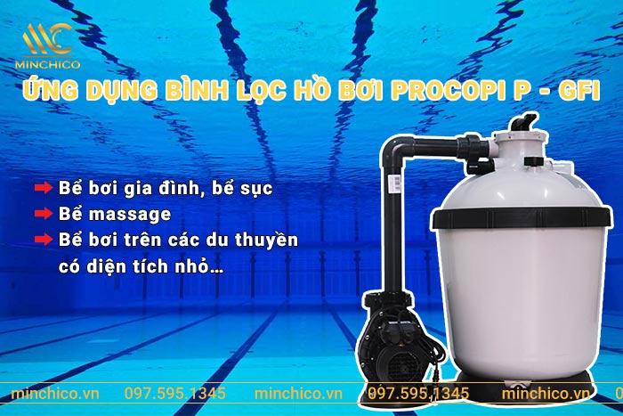 Ứng dụng bình lọc hồ bơi Procopi P - GFI
