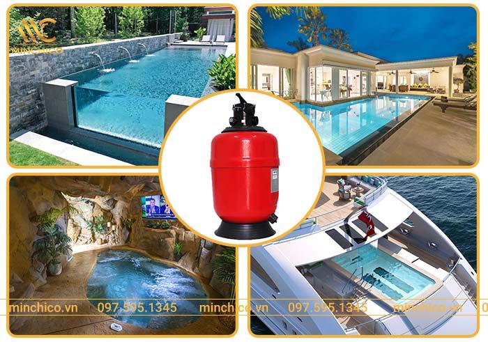 Ứng dụng của bình lọc nước hồ bơi Procopi RTM CT Ứng dụng của bình lọc nước hồ bơi Procopi RTM CT