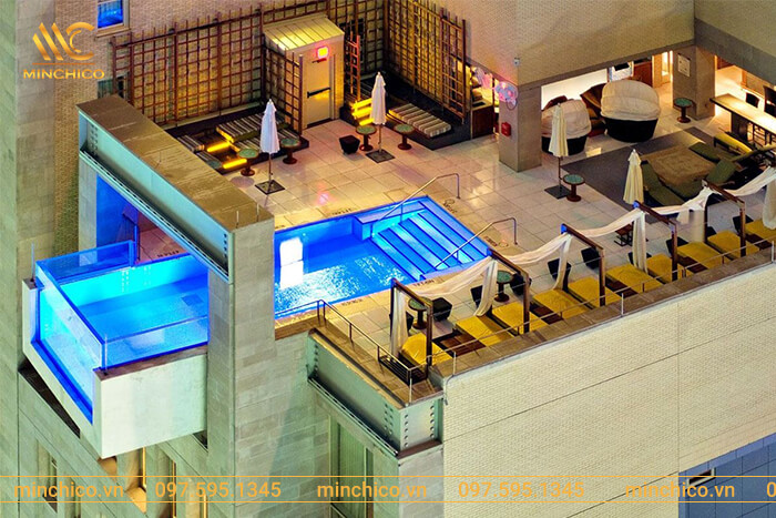 Bể bơi khách sạn The Joule, Mỹ Bể bơi khách sạn The Joule, Mỹ