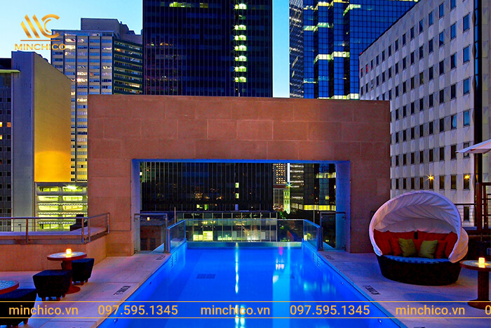 Bể bơi khách sạn The Joule, Mỹ Bể bơi khách sạn The Joule, Mỹ