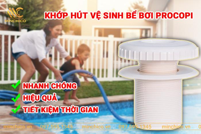 Tại sao bể bơi cần lắp khớp hút vệ sinh