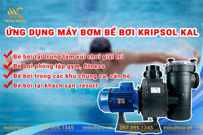 Ứng dụng máy bơm bể bơi Kripsol KAL