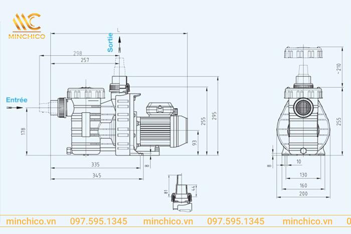 máy bơm lọc nước bể bơi Aqua