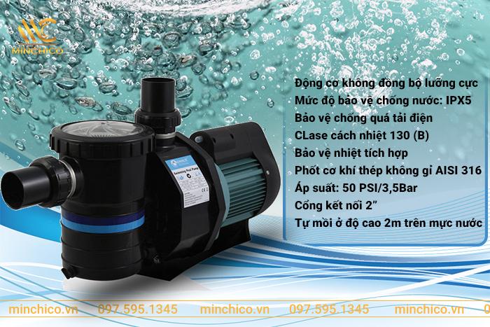 Đặc tính nổi bật của máy bơm Emaux Series SB Đặc tính nổi bật của máy bơm Emaux Series SB