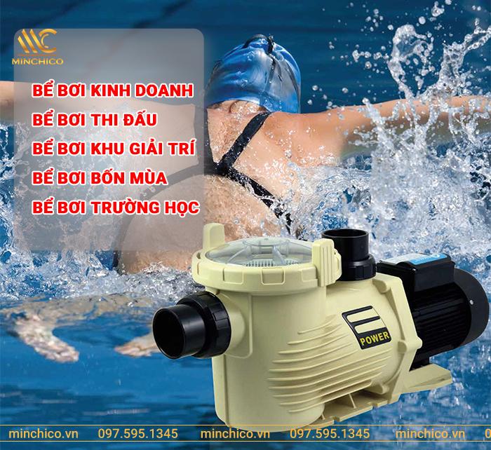 Ứng dụng của máy bơm nước bể bơi Emaux 4HP EPH400 Ứng dụng của máy bơm nước bể bơi Emaux 4HP EPH400