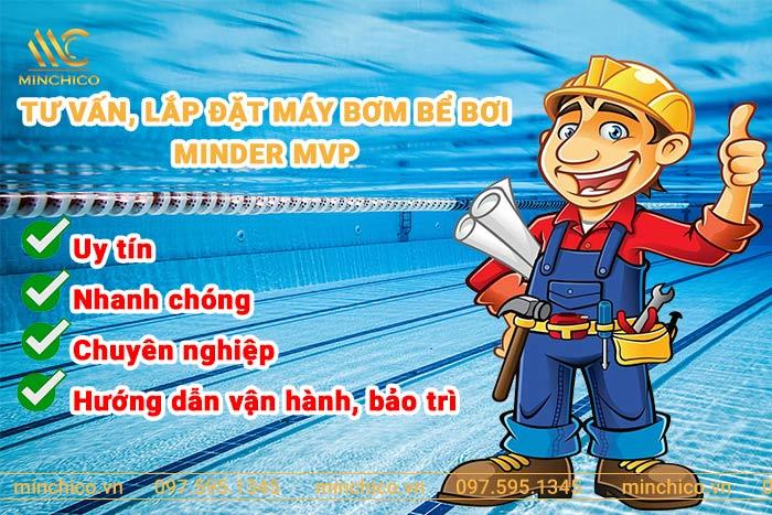 Lắp đặt Máy bơm lọc nước hồ bơi Minder MVP 200 - MVP300