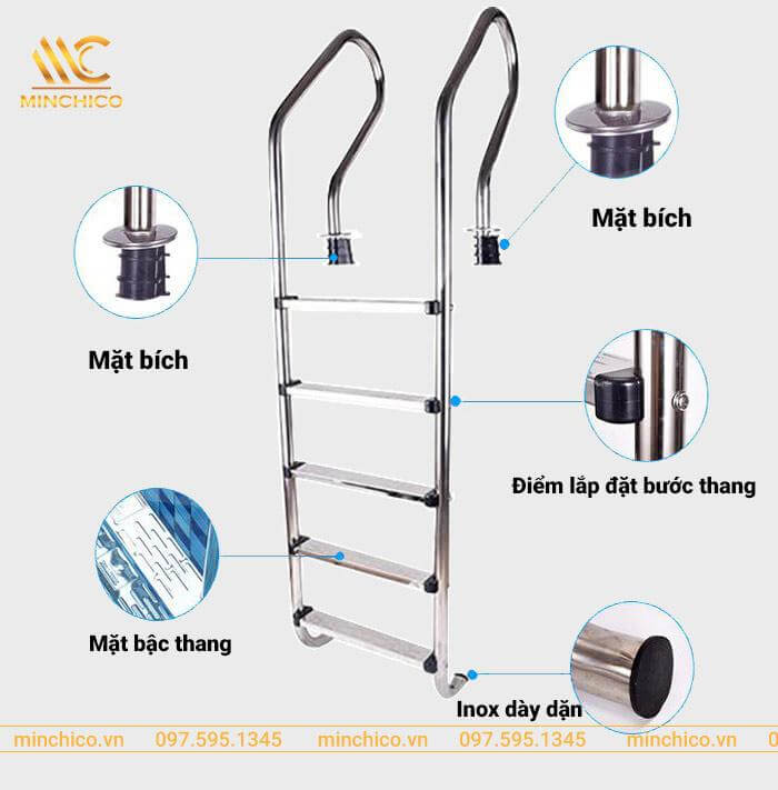 cầu thang bể bơi cầu thang bể bơi