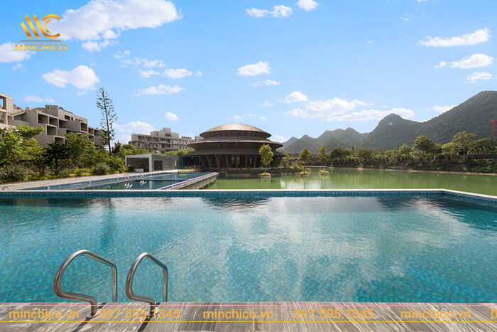 hình ảnh công trình bể bơi Resort tại khu nghỉ dưỡng Vedana Resort Ninh Bình hình ảnh công trình bể bơi Resort tại khu nghỉ dưỡng Vedana Resort Ninh Bình