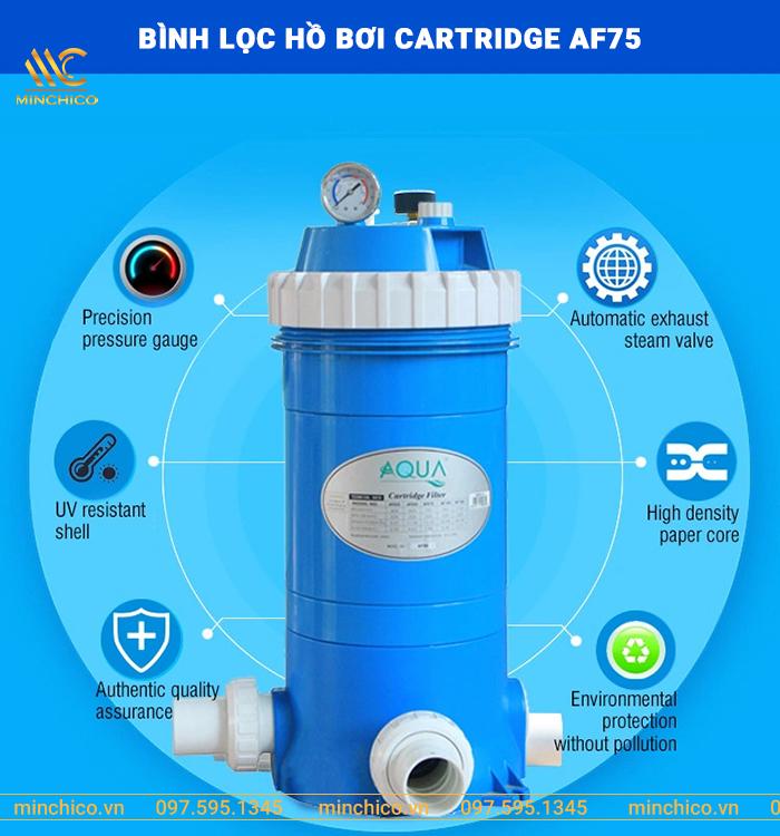 Ưu điểm của bình lọc Cartridge AF75 Ưu điểm của bình lọc Cartridge AF75