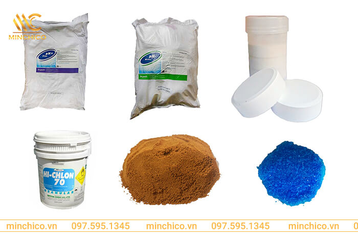 Các nhóm hóa chất hồ bơi được sử dụng phổ biến hiện nay Các nhóm hóa chất hồ bơi được sử dụng phổ biến hiện nay