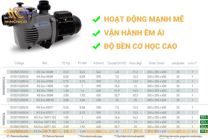 Máy bơm bể bơi Kripsol Máy bơm bể bơi Kripsol