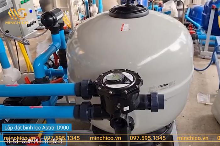 lắp đặt bình lọc nước bể bơi Astral D900