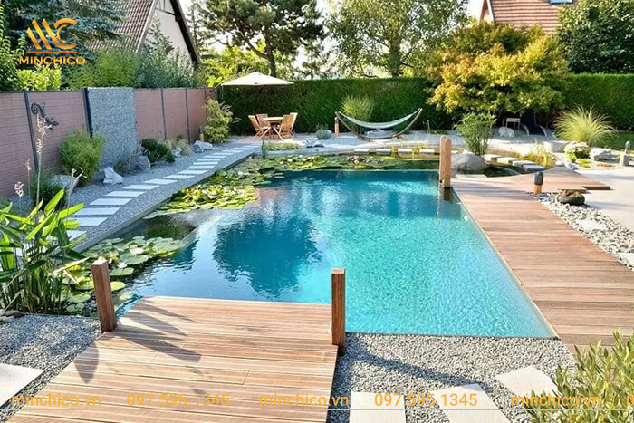 Mẫu bể bơi gia đình đẹp là một phần quan trọng góp phần làm nên sự ấn tượng, độc bản của tiểu cảnh sân vườn biệt thự Mẫu bể bơi gia đình đẹp là một phần quan trọng góp phần làm nên sự ấn tượng, độc bản của tiểu cảnh sân vườn biệt thự