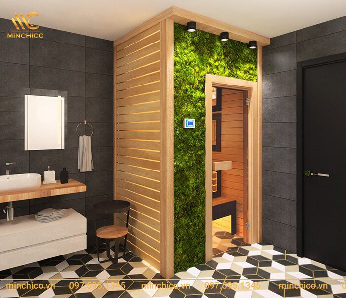 Phòng làm bằng gỗ thông 100%