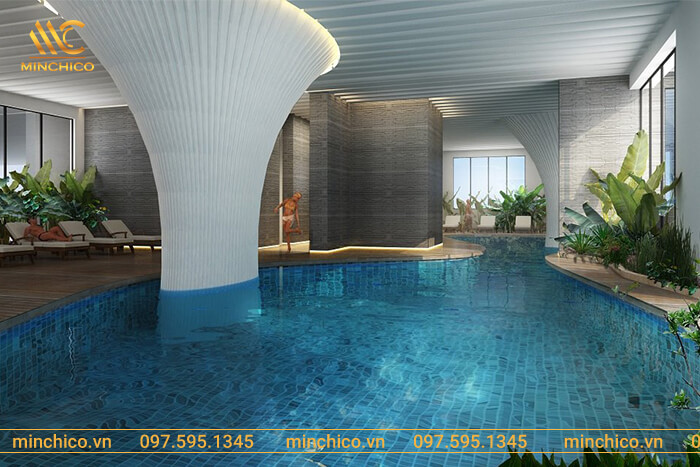 Bể bơi nước mặn Ecolife Capitol Nam Từ Liêm Bể bơi nước mặn Ecolife Capitol Nam Từ Liêm