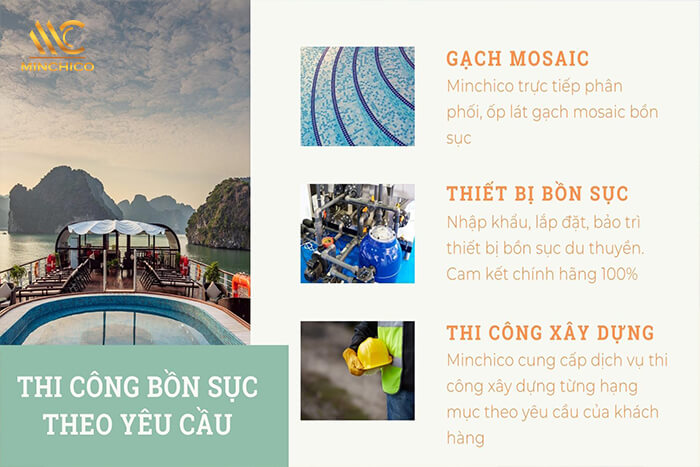 Dịch vụ xây bể bơi du thuyền tại Minchico