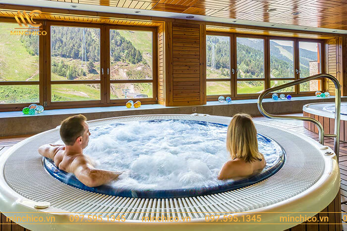 Dịch vụ thiết kế thi công bồn sục spa Dịch vụ thiết kế thi công bồn sục spa