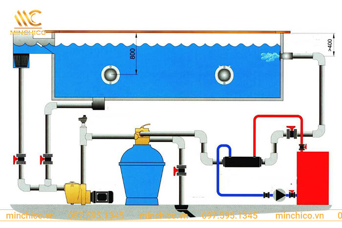 Cấu tạo bể bơi cơ bản gồm những gì?