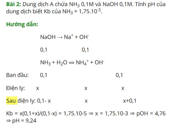 Công Thức Tính pH Của Dung Dịch Axit Bazo Muối Đầy Đủ Dễ Hiểu