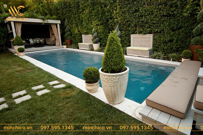 mẫu bể bơi mini gia đình