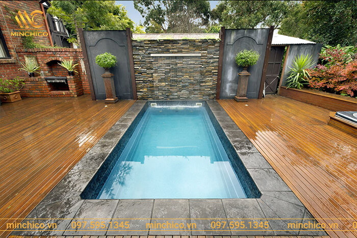 lắp đặt bể bơi mini gia đình