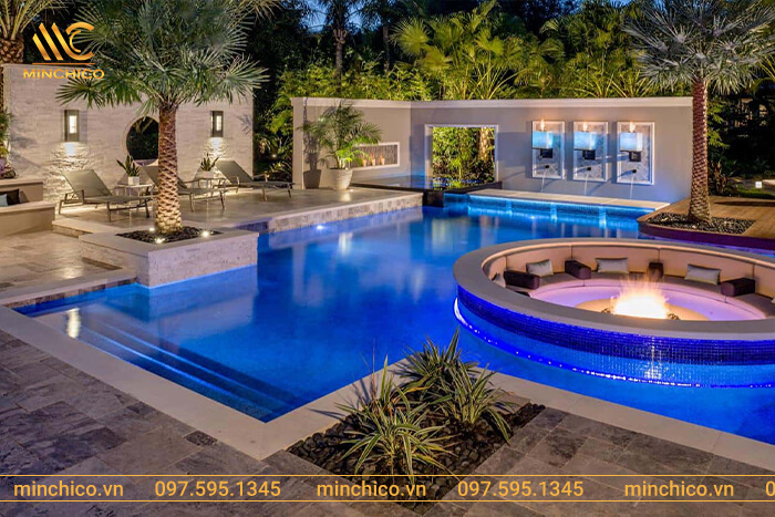 thi công bể bơi mini gia đình
