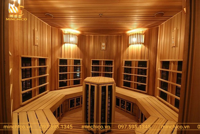 Thiết bị phòng xông hơi massage đá muối hồng ngoại Thiết bị phòng xông hơi massage đá muối hồng ngoại