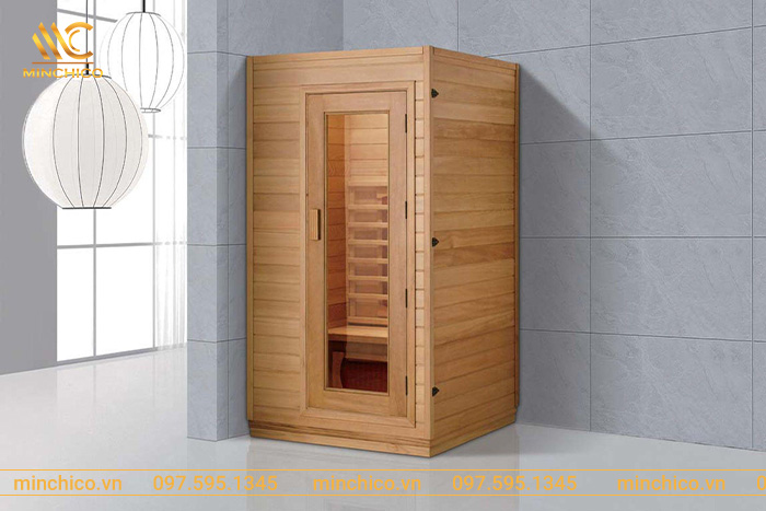 Phòng xông hơi khô bằng gỗ thông 100% Phòng xông hơi khô bằng gỗ thông 100%