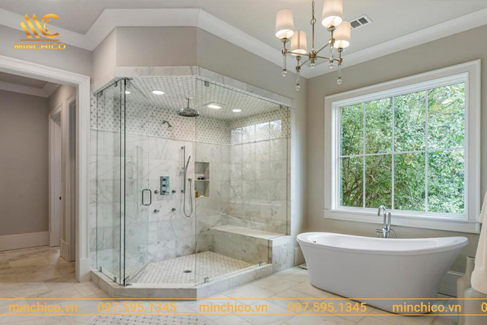 Thi công phòng xông hơi ướt gia đình