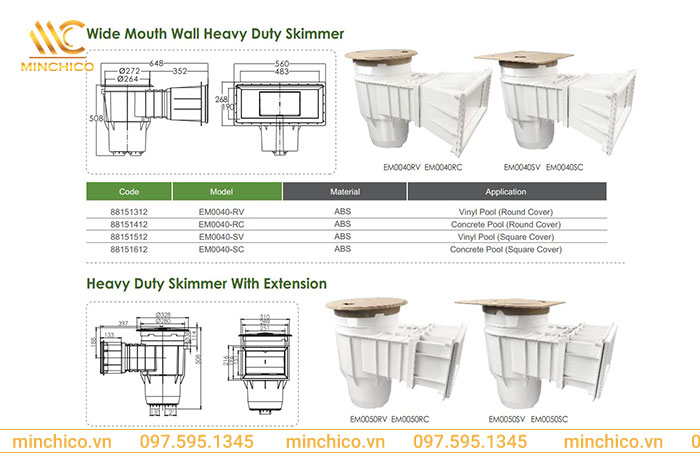 Skimmer của thương hiệu Emaux Skimmer của thương hiệu Emaux