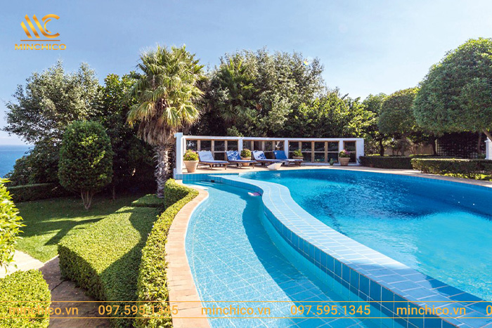 Hình ảnh bể bơi thiết kế thi công đẹp