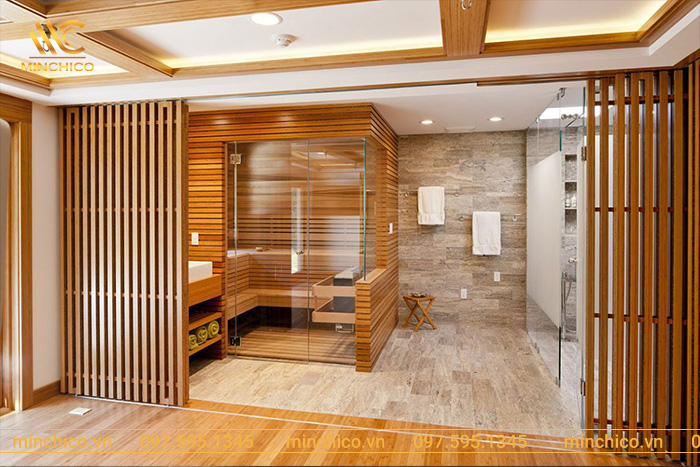 thiết kế thi công phòng xông hơi