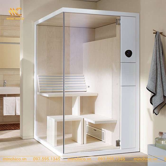 thiết kế thi công phòng xông hơi Minchico