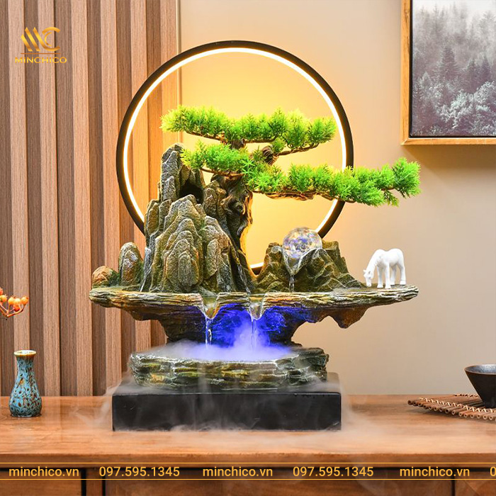 Mẫu đài phun nước phong thủy trong nhà sinh tài lộc đẹp nhất 2022 Mẫu đài phun nước phong thủy trong nhà sinh tài lộc đẹp nhất 2022