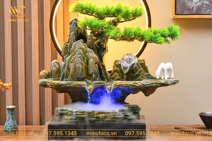 Hướng dẫn bố trí đài phun nước phong thủy trong nhà thu vượng khí, tài lộc