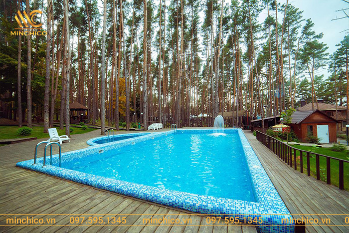 Dự án hồ bơi kinh doanh đặc biệt rất phù hợp với các homestay, resort