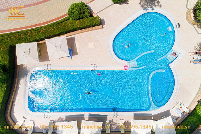 Mẫu thiết kế bể bơi kinh doanh ấn tượng, hút khách Mẫu thiết kế bể bơi kinh doanh ấn tượng, hút khách
