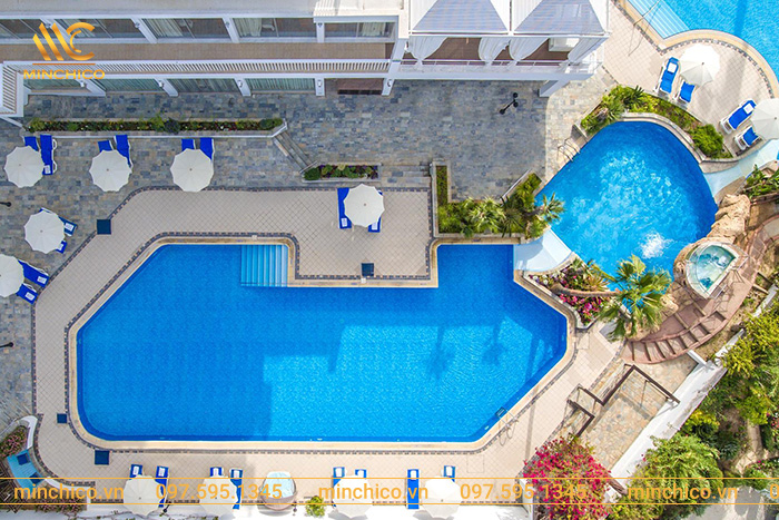 Bể bơi kinh doanh ngoài trời thích hợp thiết kế ở các khu chung cư, tòa nhà Bể bơi kinh doanh ngoài trời thích hợp thiết kế ở các khu chung cư, tòa nhà