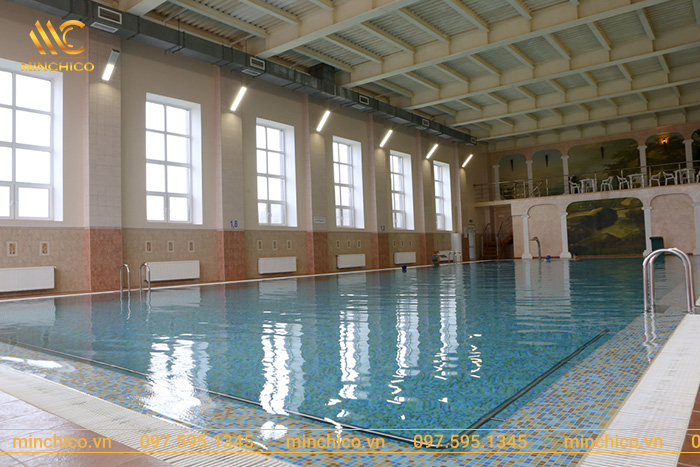 Hồ bơi kinh doanh phù hợp thiết kế trong nhà văn hóa dân cư Hồ bơi kinh doanh phù hợp thiết kế trong nhà văn hóa dân cư
