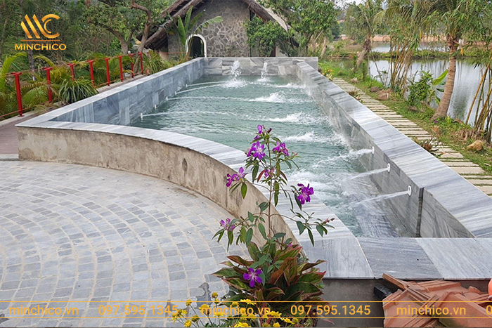 Các thiết bị sử dụng cho công trình bể bơi 50m2 anh Hùng, Đại Lải