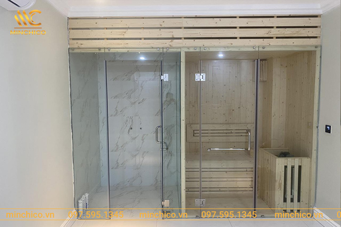 MINCHICO hoàn thiện và bàn giao phòng xông hơi khô, ướt – Anh Công, Hà Nội